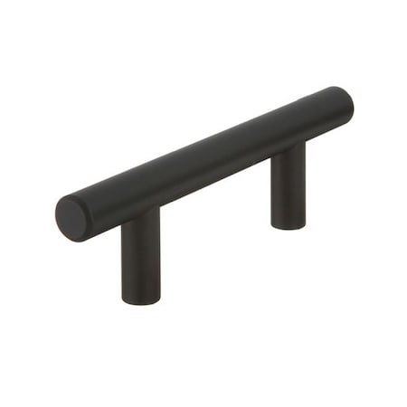 Crown 4" Bar Cabinet Pull with 2-1/2" Center to Center Matte Black Finish CHP104BK